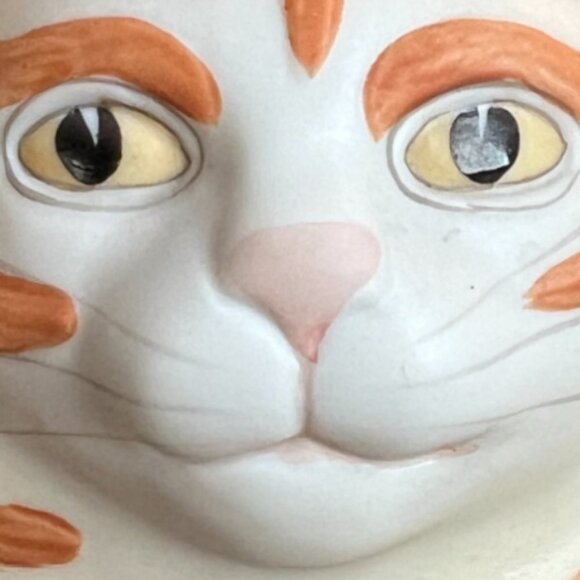 Vtg SILVESTRI Pottery Cat Artist Mary Lake-Thompson Taiwan 9" long - Picture 4 of 13